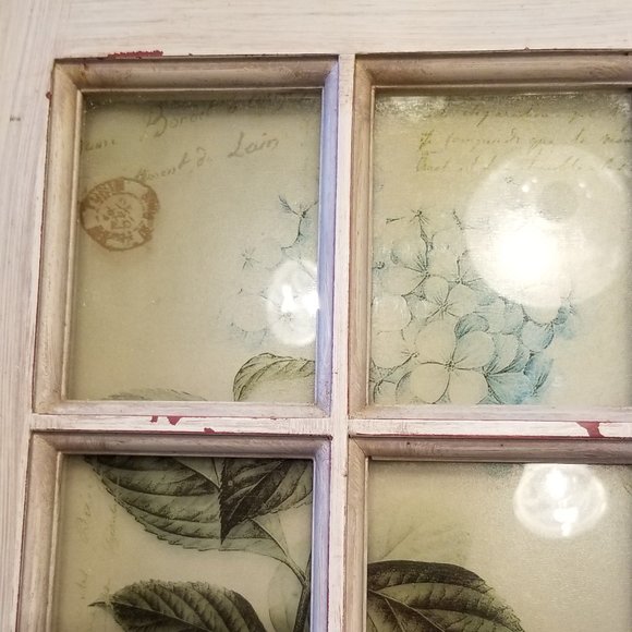 unknown Other - Floral glass window frame